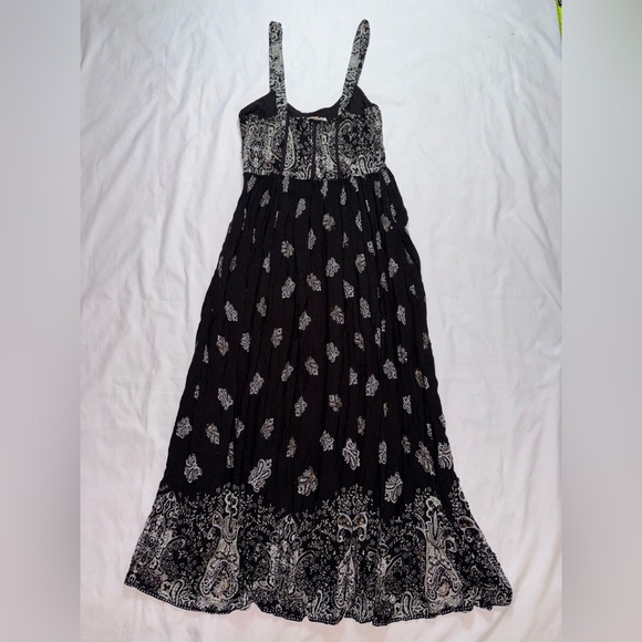 Anthropologie Forever That Girl NWT Size XS Black Beaded Bustier Maxi Drsss - Picture 8 of 10